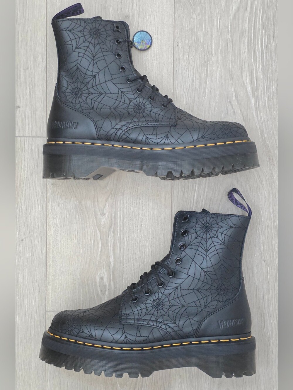 Dr. Martens x Wednesday Addams Jadon Goth Platform Boots Women's 11 Rare Limited
